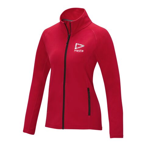 Werbeartikel Zelus Fleecejacke für Damen – rot – XS – mit Logo bedruckt
