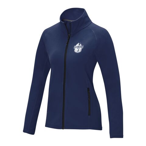 Werbeartikel Zelus Fleecejacke für Damen – navy – XL – mit Logo bedruckt