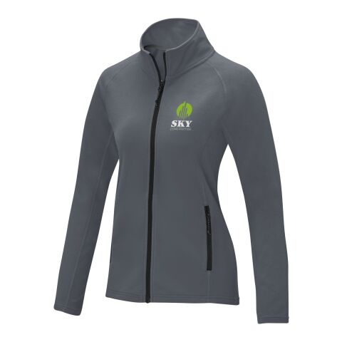 Werbeartikel Zelus Fleecejacke für Damen – storm grey – XS – mit Logo bedruckt