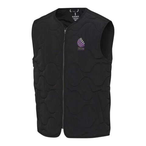 Quarz GRS-recycelte Thermoweste Unisex schwarz | M | ohne Werbeanbringung | Nicht verfügbar | Nicht verfügbar