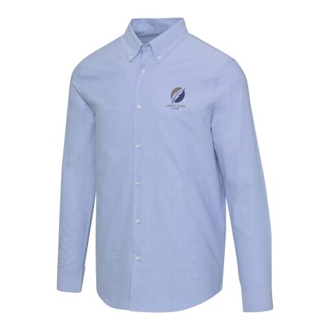 Werbeartikel Sphene Oxford Hemd – hellblau – XL – mit Logo bedruckt