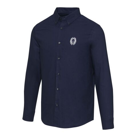 Werbeartikel Sphene Oxford Hemd – navy blue – 3XL – mit Logo bedruckt