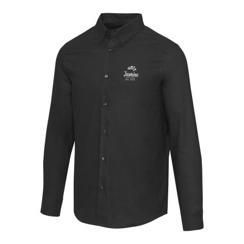 Werbeartikel Sphene Oxford Hemd – schwarz – XXL – mit Logo bedruckt