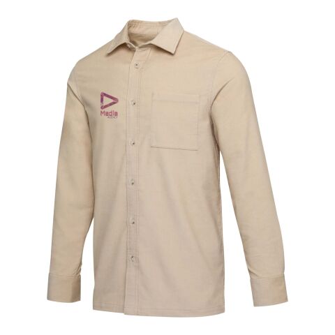 Alum Hemd aus Cord Unisex  Oatmeal | 3XL | ohne Werbeanbringung | Nicht verfügbar | Nicht verfügbar