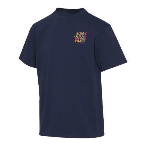 Werbeartikel Lucas T-Shirt in Übergröße aus recycelter 280 g/m2Bio Baumwolle (OCS) unisex – navy – XL – mit Logo bedruckt