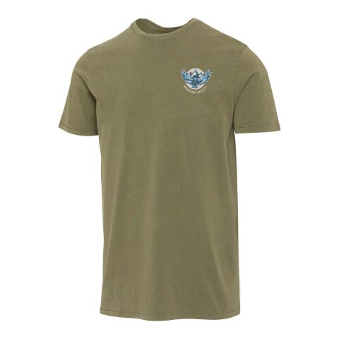 Werbeartikel Nanaimo Kurzärmeliges T-Shirt für Herren im Washed Look, 160 g/m2 – Forest Green2