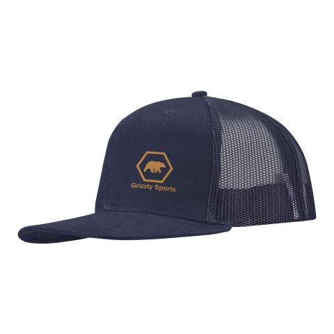 Mitarbeitergeschenk Cap Drift – navy – mit 48h Express-Logodruck 260 g/m2 Aware-Tracker klassisches Baseball Cap für Teamevents