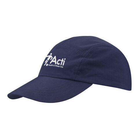 Mitarbeitergeschenk Cap Solara – navy – mit 48h Express-Logodruck UPF 50 Sonnenschutz klassisches Baseball Cap für Teamevents