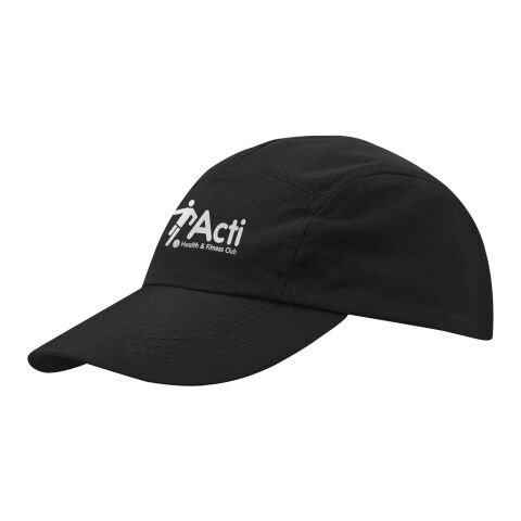 Werbeartikel Solara Kappe aus 105 g/m2 Nylon – schwarz – Cap / Kappe mit Logo bedruckt