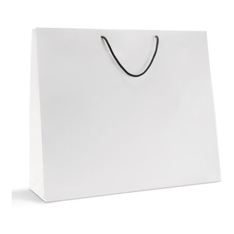 Papiertragetasche 60 x 50 cm mit farbigen Kordeln ohne Werbeanbringung | matt | 129 - khaki