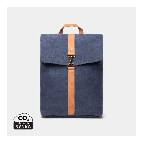 Werbeartikel VINGA Bosler Rucksack – navy blau – mit Logo bedruckt