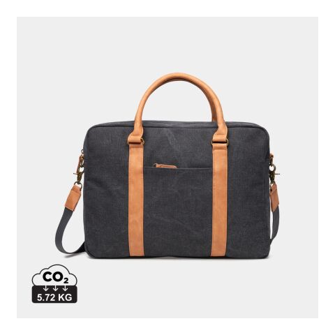 VINGA Bosler Computertasche aus RCS recyceltem Canvas schwarz | ohne Werbeanbringung | Nicht verfügbar | Nicht verfügbar