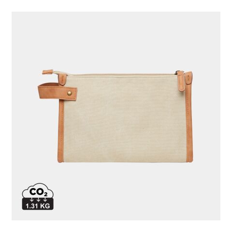 Werbeartikel VINGA Bosler Kulturbeutel – braun – mit Logo bedruckt