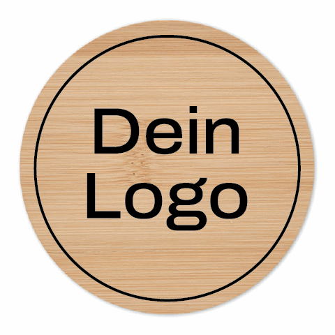 Runder Untersetzer Bambus holzfarben | ohne Werbeanbringung | Nicht verfügbar | Nicht verfügbar
