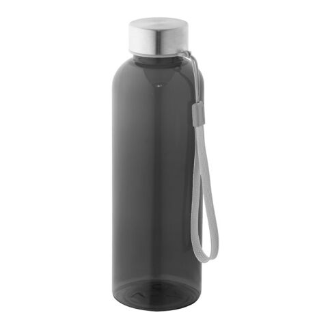 ENDERS M. Trinkflasche (600ml) aus rPET mit glänzender transluzenter Oberfläche Schwarz | ohne Werbeanbringung