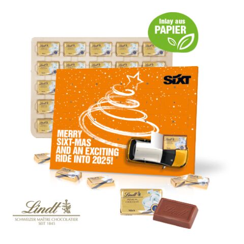 Tisch-Adventskalender Lindt &quot;Select Edition&quot;, Inlay Aus Papier bunt | 4C Digital-/Offsetdruck