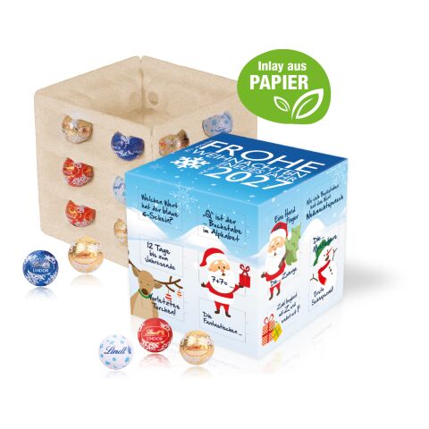 Adventskalender Lindt "Cube" mit Papier-Inlay