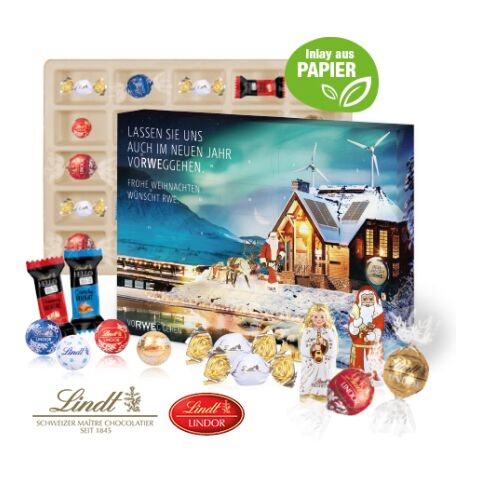 Adventskalender Lindt &quot;Premium Selection&quot; bunt | ohne Werbeanbringung