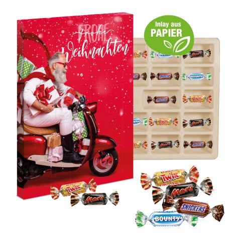 Adventskalender Mars® Miniatures® Mix, Inlay aus Papier bunt | ohne Werbeanbringung