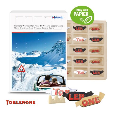 Adventskalender Mit Toblerone Mix bunt | 4C Digital-/Offsetdruck