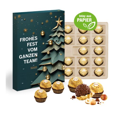 Wand-Adventskalender Ferrero Rocher, Inlay aus Papier