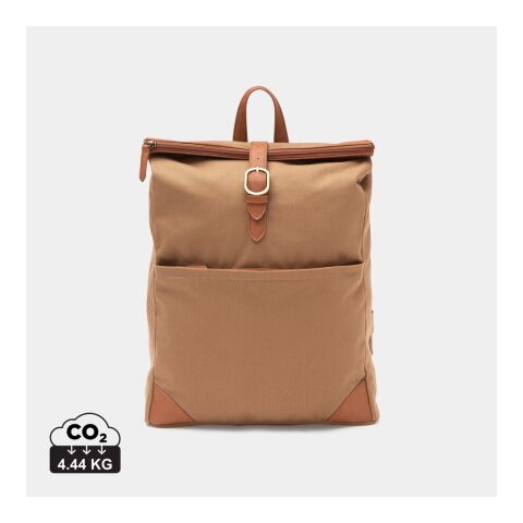 Werbeartikel VINGA Sloane Recycled PET Rucksack | braun | mit Logo bedrucken