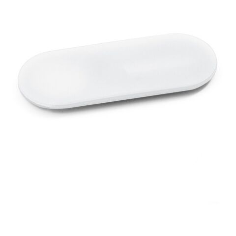 Werbeartikel HIDE Webcam Cover – weiß – mit Logo bedruckt nachhaltiges recyceltes ABS für Notebook Smartphone & Tablet 43x13 mm