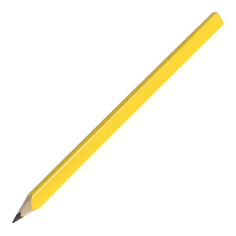 Zimmermannsbleistift, 24 cm gelb | ohne Werbeanbringung | eckig-oval