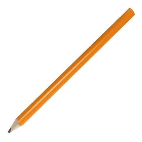 Werbeartikel Zimmermannsbleistift – orange – mit Logo bedruckt 24 cm gespitzt nachhaltig FSC zertifiziert für Handwerker