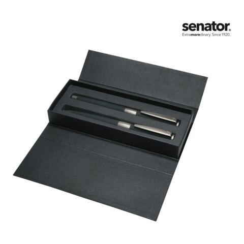 Senator Image Black Line Set (Drehkugelschreiber + Rollerball) schwarz | ohne Werbeanbringung | ohne Werbeanbringung | Nicht verfügbar