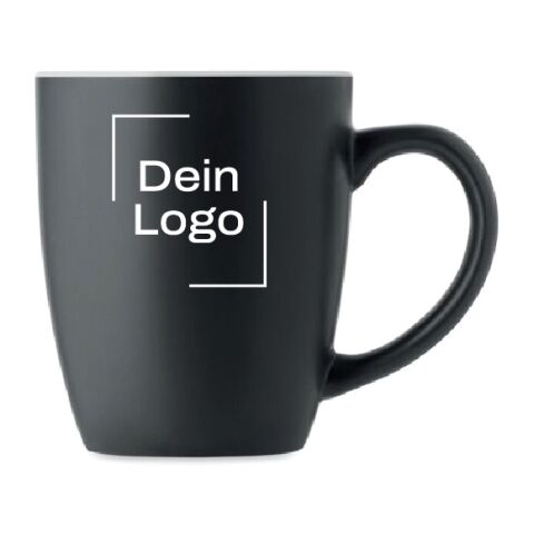 Werbeartikel Kaffeebecher, matt 290 ml – weiß – mit Logo bedruckt