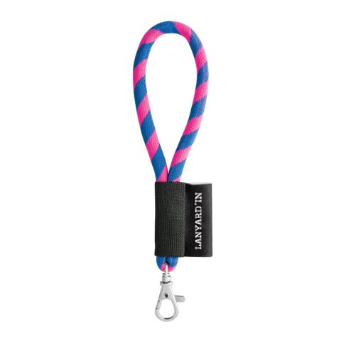 Lanyard Tube Short Set. Standardmodelle neonpink-Königsblau | Sublimation – im Preis inbegriffen