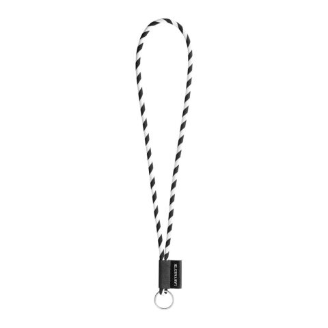 Werbeartikel Lanyard Tube Long Set I. Standardmodelle | Schwarz-Weiß | mit Logo bedrucken
