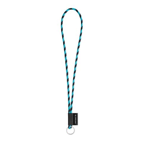 Lanyard Tube Long Set I. Standardmodelle Schwarz-Hellblau | ohne Werbeanbringung