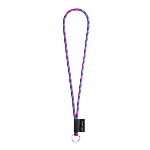 Lanyard Tube Long Set I. Standardmodelle neonpink-Königsblau | ohne Werbeanbringung