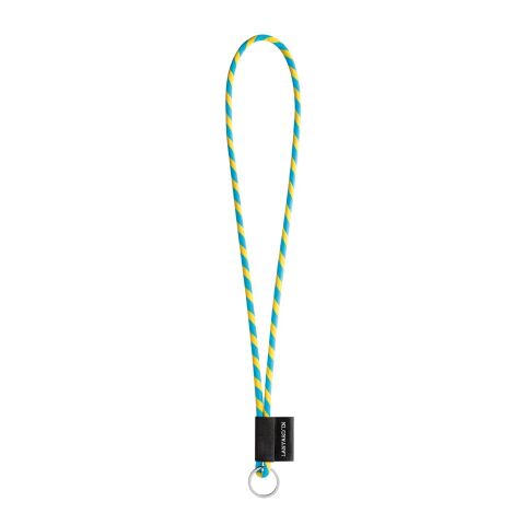 Lanyard Tube Long Set I. Standardmodelle Gelb-Hellblau | ohne Werbeanbringung