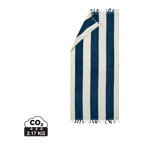 VINGA Valmer Strandtuch 450gr/m² blau-weiß | ohne Werbeanbringung | Nicht verfügbar | Nicht verfügbar | Nicht verfügbar