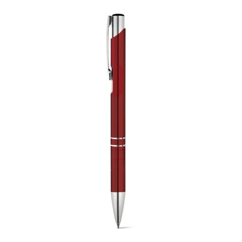 Kundengeschenk Aluminium-Kugelschreiber BETA BK – burgunder – mit Gravur, ø10 x 137 mm, schwarz schreibend für den Büroalltag