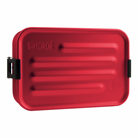Werbeartikel SIGG Lunchbox Plus S – rot-schwarz