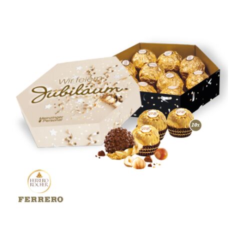 Süße Präsentbox &quot;Maxi&quot; Mit Ferrero Rocher bunt | 4C Digital-/Offsetdruck