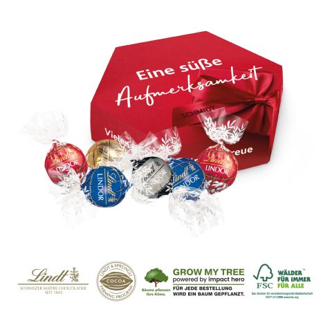 Süße Präsentbox „Maxi” bunt | ohne Werbeanbringung | Lindt Lindor Pralinés