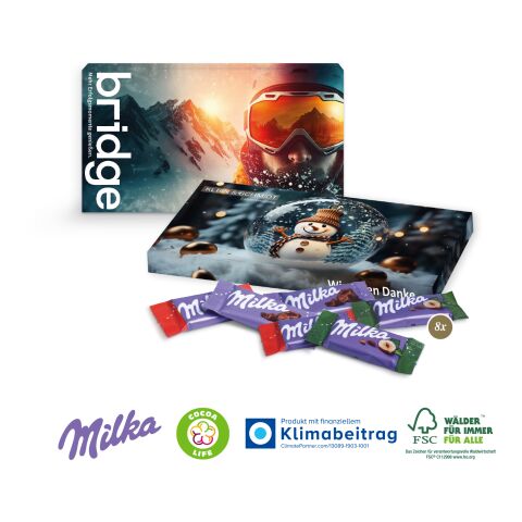 Milka Schokotäfelchen in Präsentbox