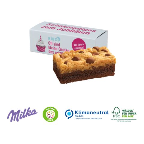 Milka Mini Schoko-Kuchen „Choco Brookie“, Klimaneutral, FSC® 4C Digital-/Offsetdruck
