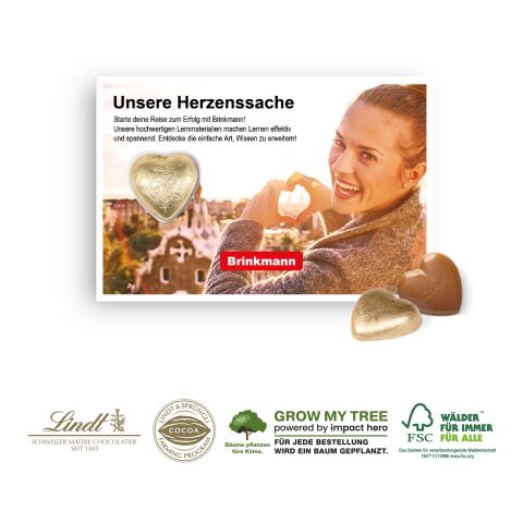 Schokokarte Mit Lindt Herz