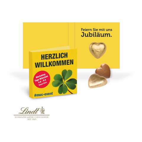 Werbeartikel Werbe-Klappkarte – bunt – mit Logo bedruckt