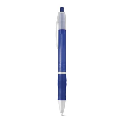 Streuartikel SLIM Kunststoff-Kugelschreiber – blau – mit Logo bedruckt, blauschreibend, ø10x145mm, für den Büroalltag