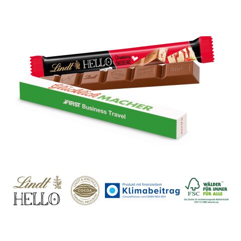Schokoladen-Stick Lindt HELLO, Klimaneutral, FSC® 