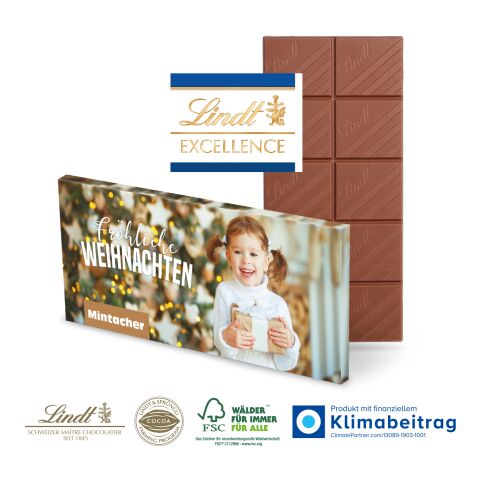 Schokoladentafel „Excellence“ von Lindt, Klimaneutral, FSC® ohne Werbeanbringung