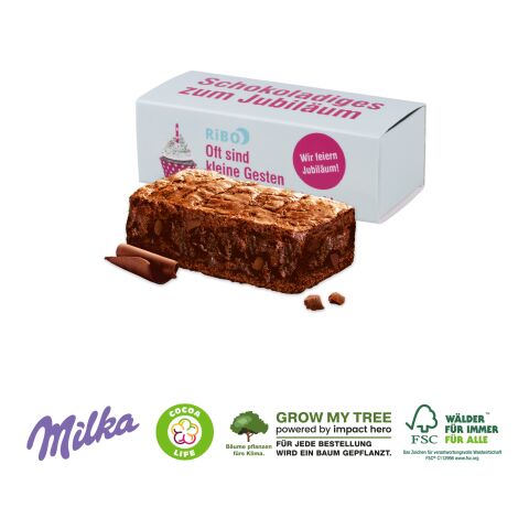 Milka Mini Kuchen In Werbebox bunt | 4C Digital-/Offsetdruck | 1 Milka Choco Brownie