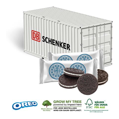 3D Präsent „Container” bunt | ohne Werbeanbringung | OREO Schokokekse